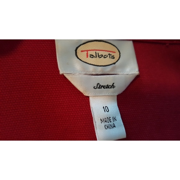Talbots red jacket/blazer - Picture 3 of 3
